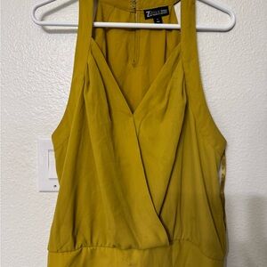 New York & Company Mustard Yellow Blouse